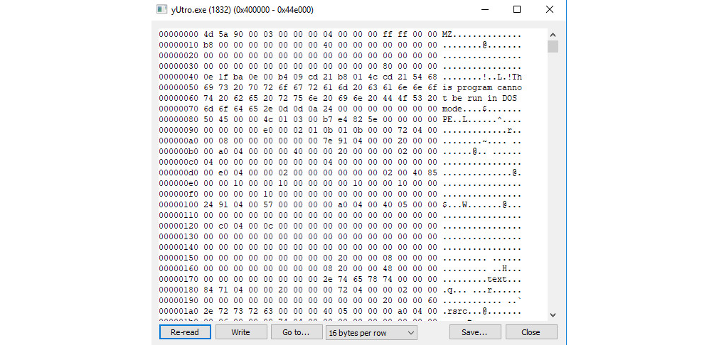 After Writing Process Memory